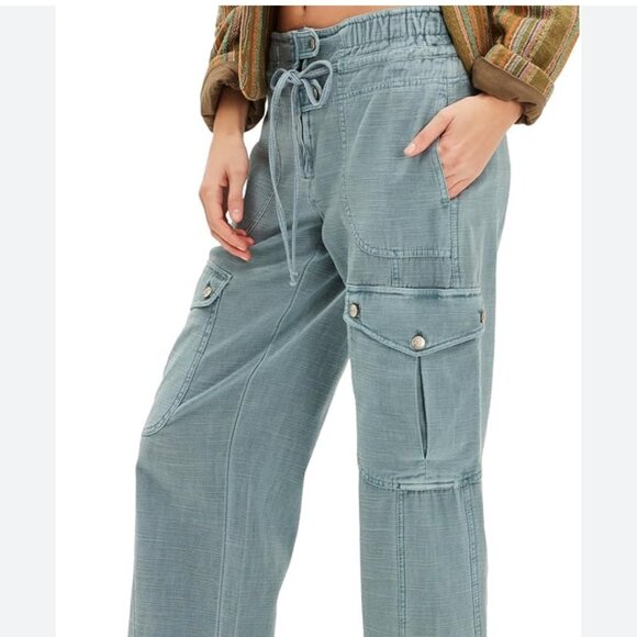 free people Pants - new FREE PEOPLE park ave cargo pants L large